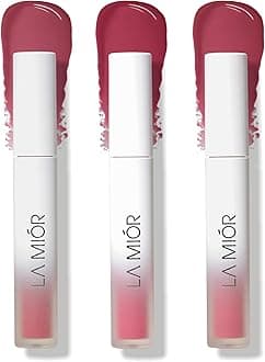 LA MIOR Long-Lasting Juicy Lip Stain | Pack of 3 | 16-Hour Stay, Transfer-Proof, Gel-to-Oil, Plumping, Hydrating | Shade: Dreamy Monsoon