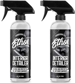 Ethos Interior Detailer Spray - Interior Car Cleaner Easily Cleans & Protects All Interior Surfaces | Non Greasy Satin Finish with UV Protection & Odor Neutralizing Agents | Coconut Scented