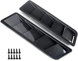 Auto Hoods Vents Bonnet Cover Hood Scoop For Cars Louvers Vent Cover HTRACING (Carbon Fiber)