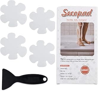 Bathtub Stickers Non-Slip, Safety Shower Treads Adhesive Appliques Scraper