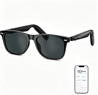 AI Glasses for Men & Women, Smart Glasses Powered by ChatGPT, AI Real-time Translation with 107 languages, 11H Music Play, Bluetooth Sunglasses with Polarized Lens, UV Protection for Daily Use, Travel