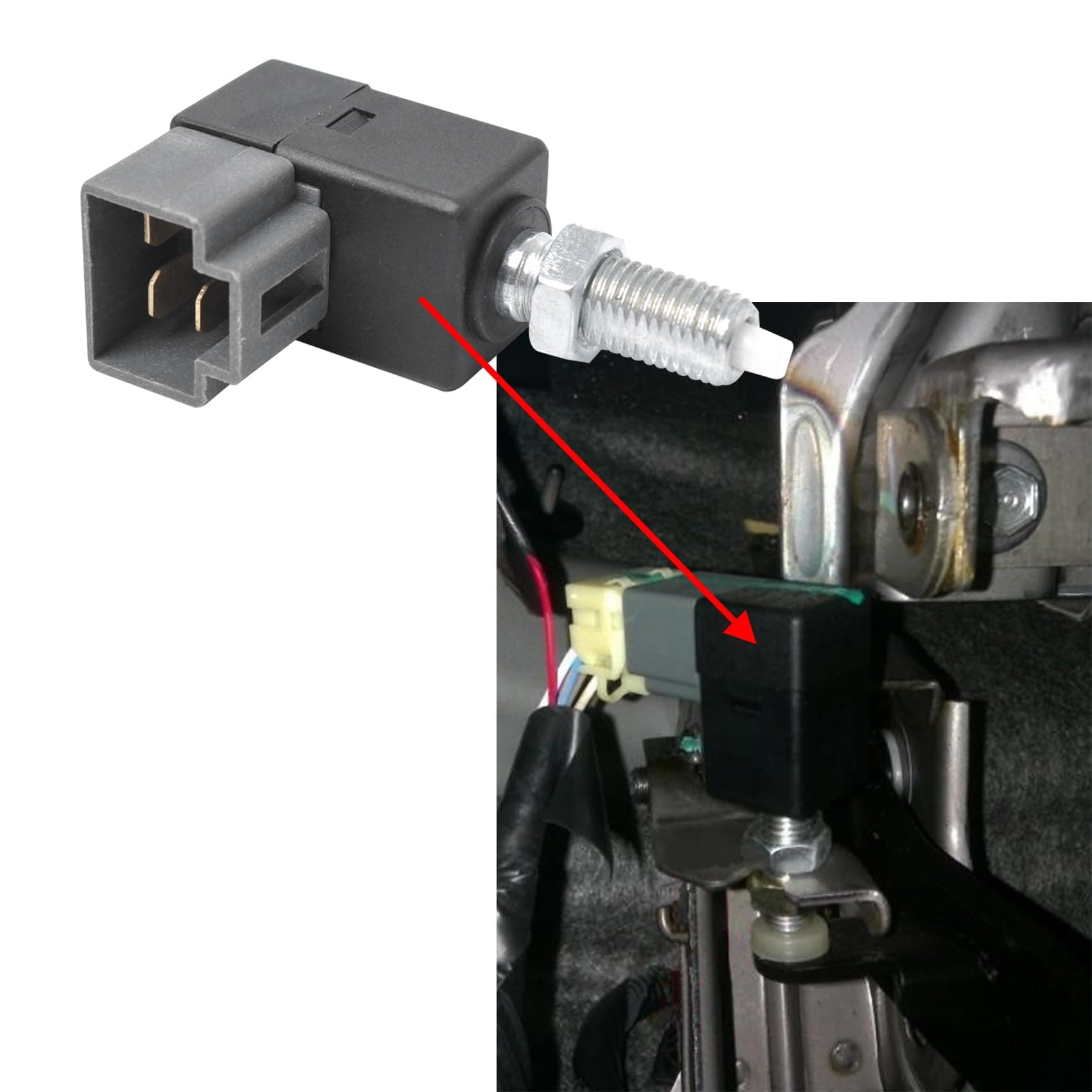 Zufoty Brake Light Switch, Stop Light Switch, 93810-3K000 Replacement Car Accessories Compatible with Hyundai KIA Models