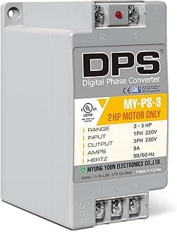 DPS Single phase to 3 phase converter, suitable for 2HP (1.5KW), 6 amps, input/output (200v-240v), MY-PS-3