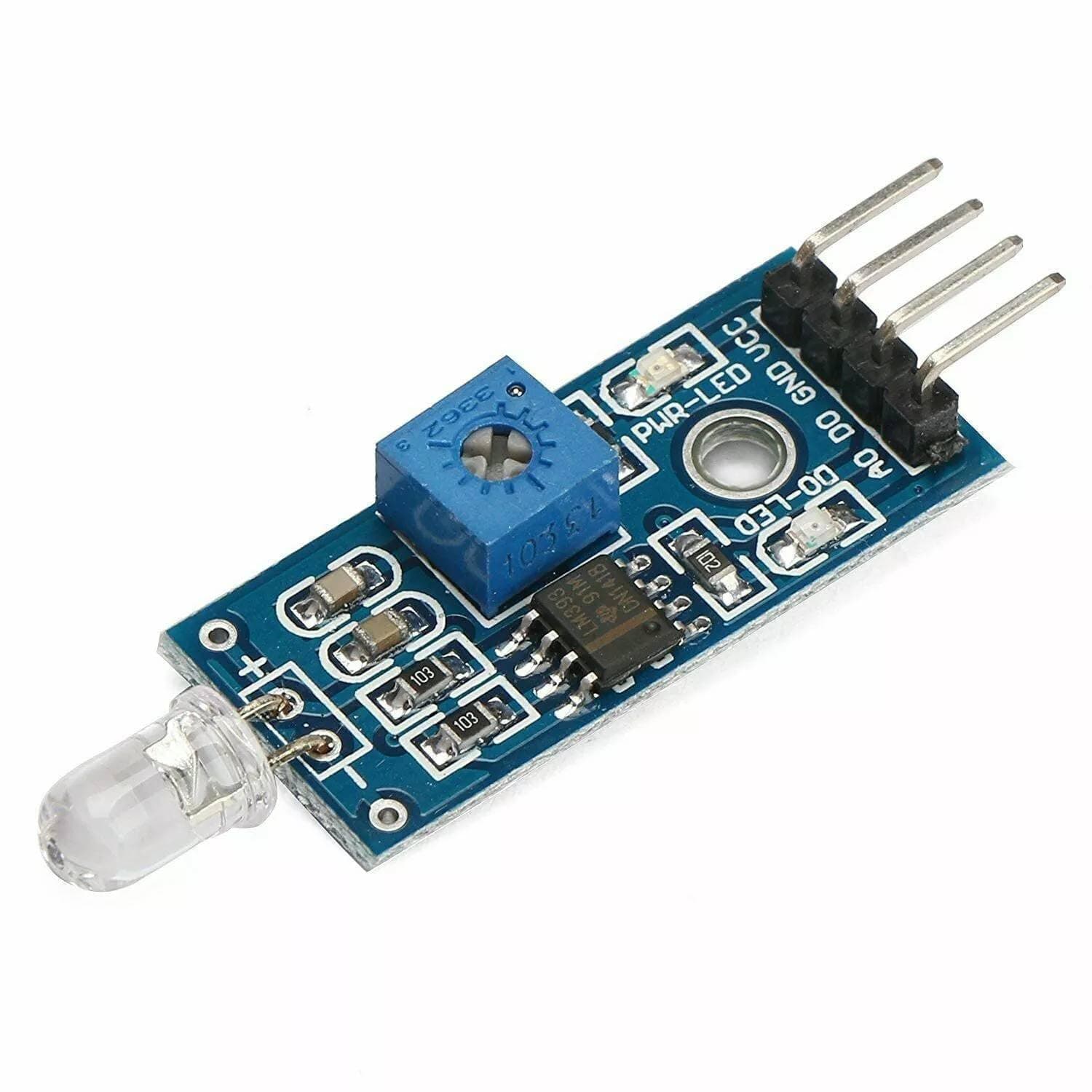 SOLDOUT 4 PIN Photodiode Module LM393 Light Sensor Detection Switch Module Compatible with Arduino Raspberry Pi Photosensitive Diode