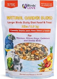 Birds LOVE All Natural Garden Blend Bird Food for Parrots 2lb