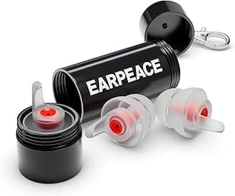 EARPEACE Music - Concert Ear Plugs - Earplugs for Noise Reduction up to 26dB - High Fidelity Ear Plugs for Concerts, Musicians and Live Events - Reusable Earplugs - Includes 3 Filter Sets and Case