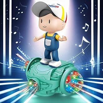 360 Degree Rotating Musical Dancing Toy with Attractive Multi Color Flashing Lights (Fashion Boy)