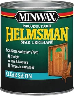 Minwax 63205444 Helmsman Spar Urethane, Quart, Satin