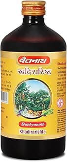 Baidyanath Ayurved Khadirarishta - 450 ML | Ayurvedic Syrup for Skin Disorders | Blood Purifier