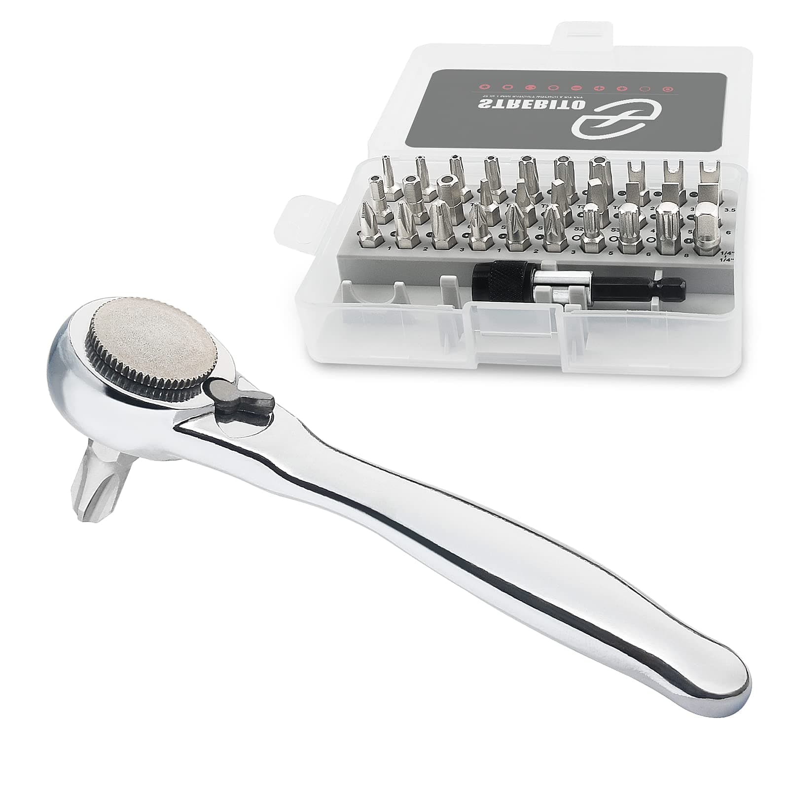 STREBITO 32-Piece Mini Ratchet Set