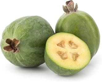 Fresh Feijoa/Pineapple Guava 1kg | Aromatic Tropical Fruit | Sweet–Tangy Flavour for Snacking, Smoothies & Desserts