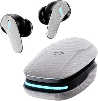 GOBOULT Astra Neo Bluetooth in Ear Earbuds with 70H Playtime, 40mm Bass Driver, Zen ENC Mic, Type-C Fast Charging, 4EQ Modes, Bluetooth 5.4, Low Latency Gaming, Wireless Earbuds (White)