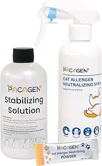 Pacagen Cat Allergen Neutralizing Spray for Humans - Perfect for Home Use, Immediate Results, Easy to Use, and Pet Friendly - A Few Sprays Away from A Clear Day