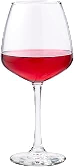 Libbey 7515 Vina Diamond Balloon Wine Glasses, 18.25-ounce, Set of 12