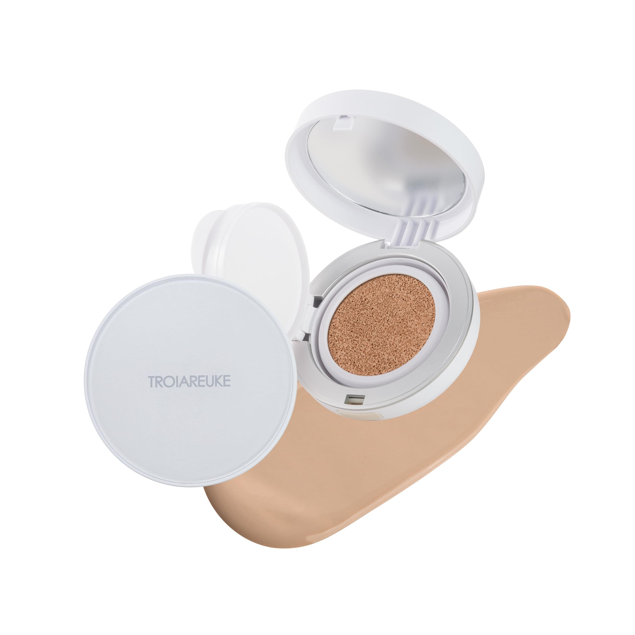 - TROIAREUKE A+ Cushion Foundation (Shade 21) I Natural Coverage Foundation Makeup, Moisturizing Finish for Sensitive, Oily, Combination Skin, Skin Care Cushion I Korean Aesthetic Makeup