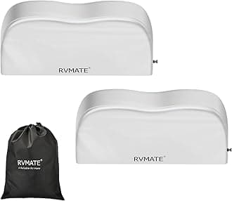 RVMATE RV Tire Covers, Dual Axle Wheel Cover (2 Pack) Fits 27"-30" Diameter Tires, Waterproof Anti-UV 420D Oxford Silver Dual Tire Covers RV Accessories for RV/Truck/Trailer