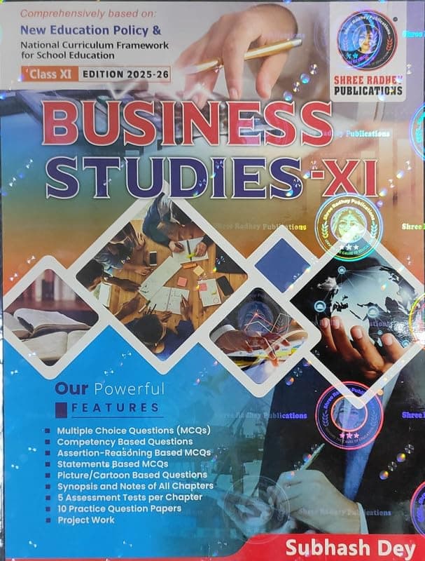 Business Studies Text book for class XI By Subhash Dey Based on CBSE AND NCERT, Edition 2025-26 Paperback – 22 January 2025
