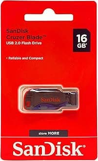 Pen Drive Cruzer Blade, SanDisk, Pendrives, Black
