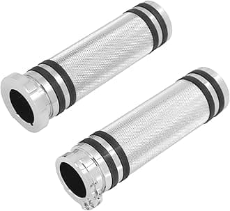Hand Grips 1 Inch 25mm Universal Handlebar Throttle Grip CNC Replacement Motorcycle 1" Handle Bars Fit for Harley Dyna Softail Sportster XL XR Touring Road Electra Glide 1996-2007