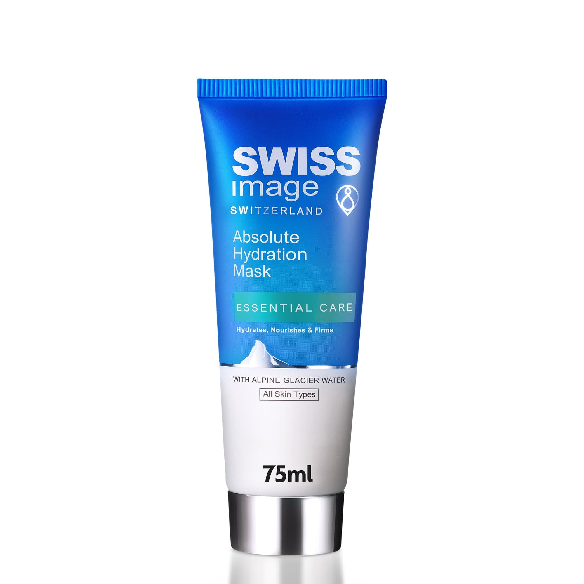 Swiss Image Essential Care Absolute Hydration Mask 75 Ml, Hydrates, Nourishes & Firms Skin, Instant, Enriched With Alpine Glacier Water For All Skin Types White