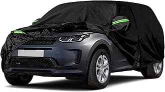 Waterproof Car Cover Replacement for Land Rover Discovery Sport L550 2015-2023 2024, All Weather Outdoor Car Covers Full cover with Zipper Door & Windproof Bands for Snow Rain Dust Protection