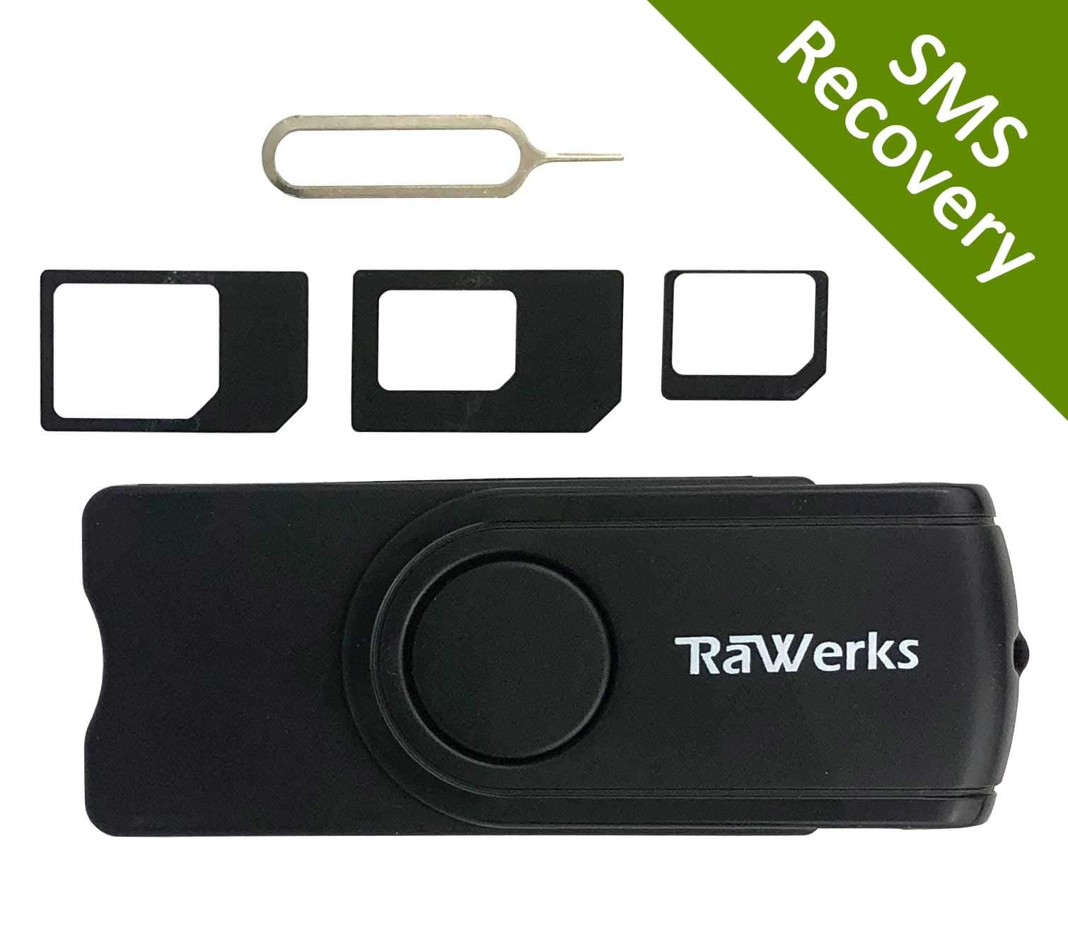 SIM Card Reader with SIM Adapters, SIM Deleted Text Recovery Software, and SIM Editing Software