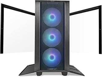 Lian Li Lancool III RGB Full Tower PC Case – Black – 4x 140mm Fans Pre-Installed – Tempered Glass – E-ATX Support – High Airflow
