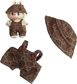 MiaoyakDoll Clothes For Labubu Accessories, Stylish Kawaii Outfit Set, 6 Pieces Suitable For 15cm 17cm Doll, Dress to Impress Dolls, Clothing Set Replacement (NO Doll)