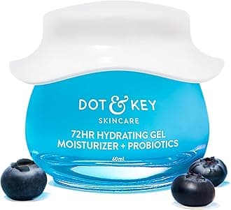 Dot & Key 72 HR HYDRATING GEL + PROBIOTICS 60 ml, with Hyaluronic Acid, Kombucha & Rice Water, Oil-Free, Non Comedogenic, Lightweight gel moisturizer, for all skin types