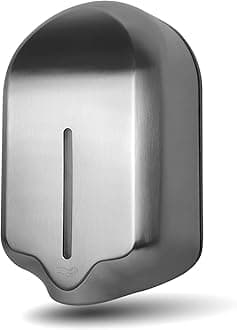 Foaming Automatic Soap Dispenser Wall Mount - Large 40 oz. (1200ml) Capacity, Stainless Steel, Wall Mounted Touchless Foam Soap/Sanitizer Dispenser for Commercial or Home Bathroom/Restroom by EnBath