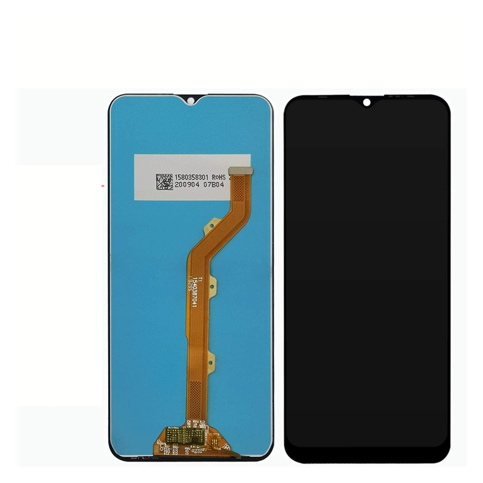 Digitizer Assembly 6.52" Fit For Tecno Camon 12 CC7 LCD Display Touch Screen Digitizer Assembly Fit For Tecno Camon12 LCD Phone Replacement Parts+Tools (Color : Black)