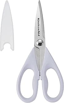 KitchenAid KE351OHLVA All Purpose Kitchen Shears, Stainless Steel, Lavendar/Cream