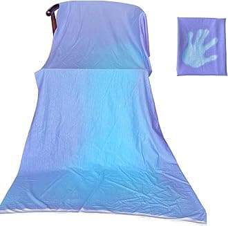 Heat Reactive Fabric Temperature-Sensitive Color-Changing Fabric Thermochromic Cloth，Novel Fabric for DIY Home and Commercial Application As Garment Craft Curtain Tablecloth (Purple to Blue)