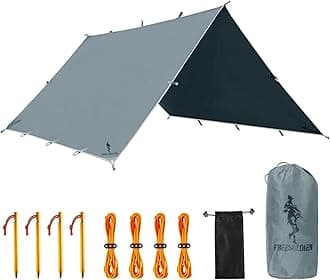 Free Soldier Waterproof Portable Tarp Multifunctional Outdoor Camping Traveling Awning Backpacking Tarp shelter Rain Tarp