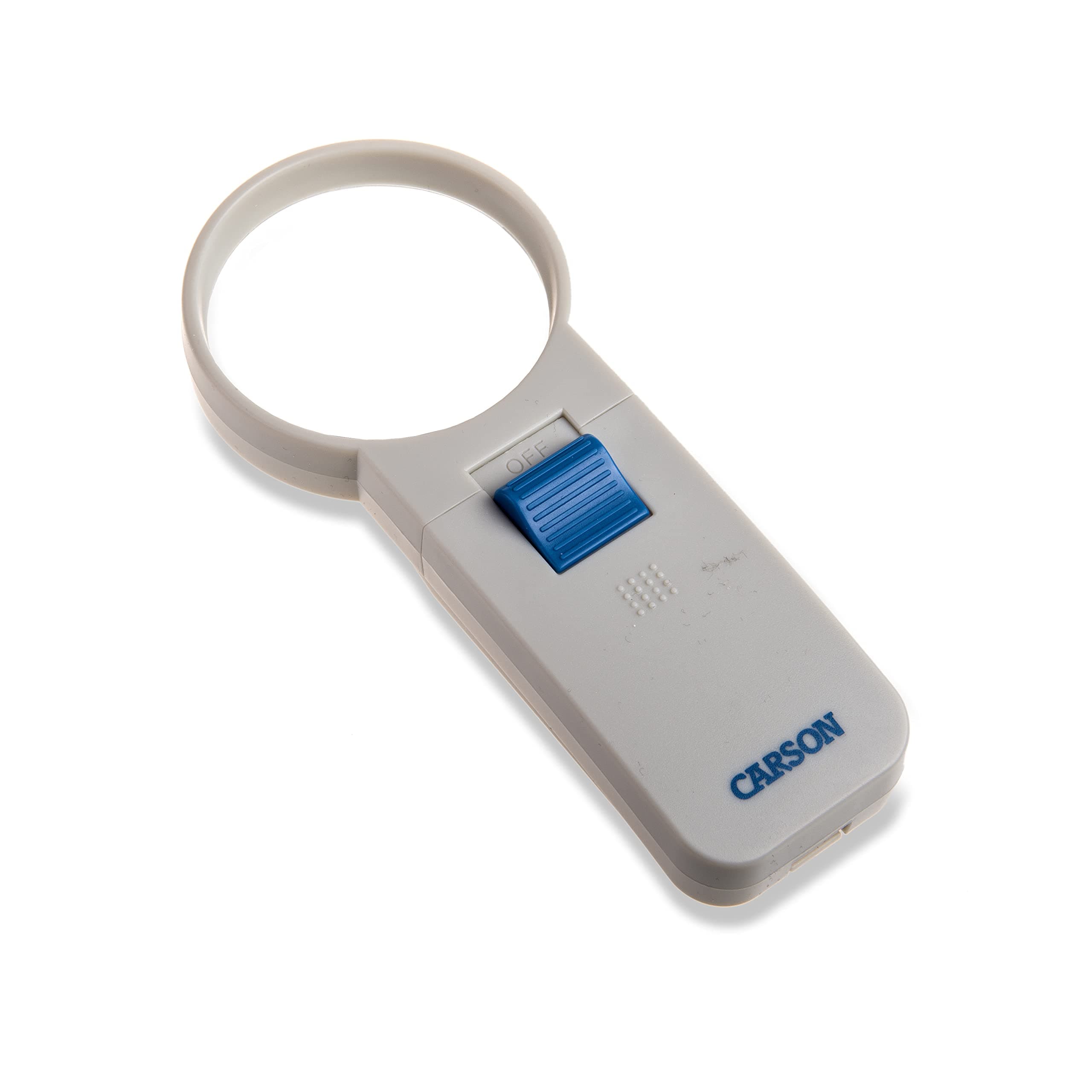 Illuminated LED Lighted 5X Hand Held 2.5'' Aspheric Magnifier (SV-50),White