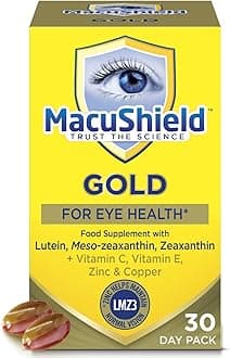 Gold – 30-Day Pack, Eye Health Supplement* with Lutein, Zeaxanthin and Meso-zeaxanthin, as Well as Zinc which Helps Support Normal Vision
