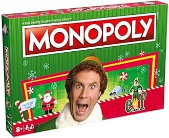 Winning Moves Elf Monopoly Board Game, 2-6 Players, Ages 8 Plus