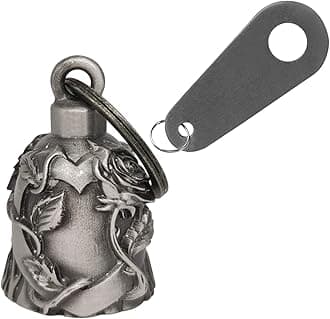 Motorcycle Bell with Hanger for Biker, Good Luck Biker Bells & Motorcycle Accessories, Keychain Luck Bell