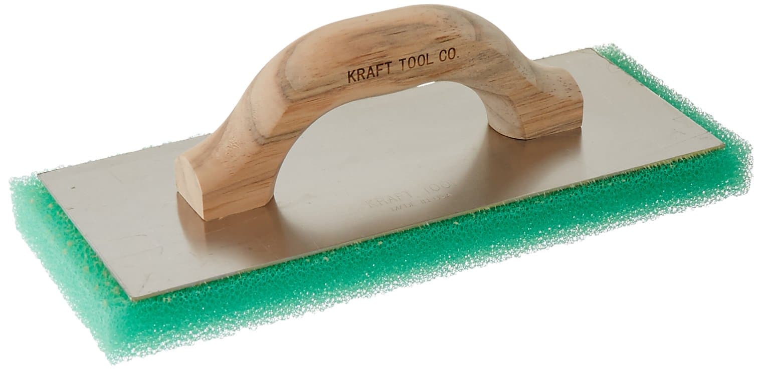 Kraft ToolPL603 Green Coarse Texture Float with Wood Handle, 12 x 5 x 1-Inch,Multi