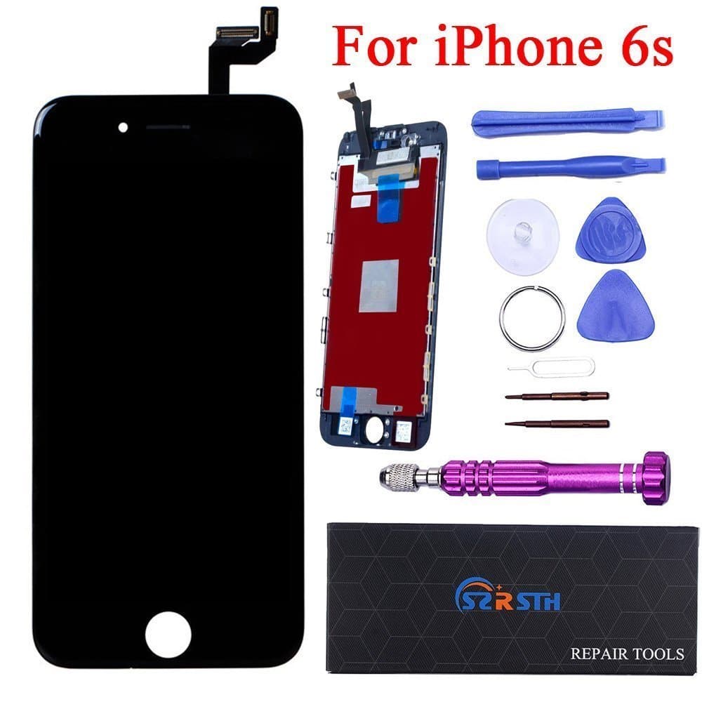 GAVATE39 Compatible for iPhone 7 Plus Screen Replacement Black 5.5'' with 3D Touch LCD Display Digitizer Frame Assembly Include Free Full Repair Kit and Screen Protector
