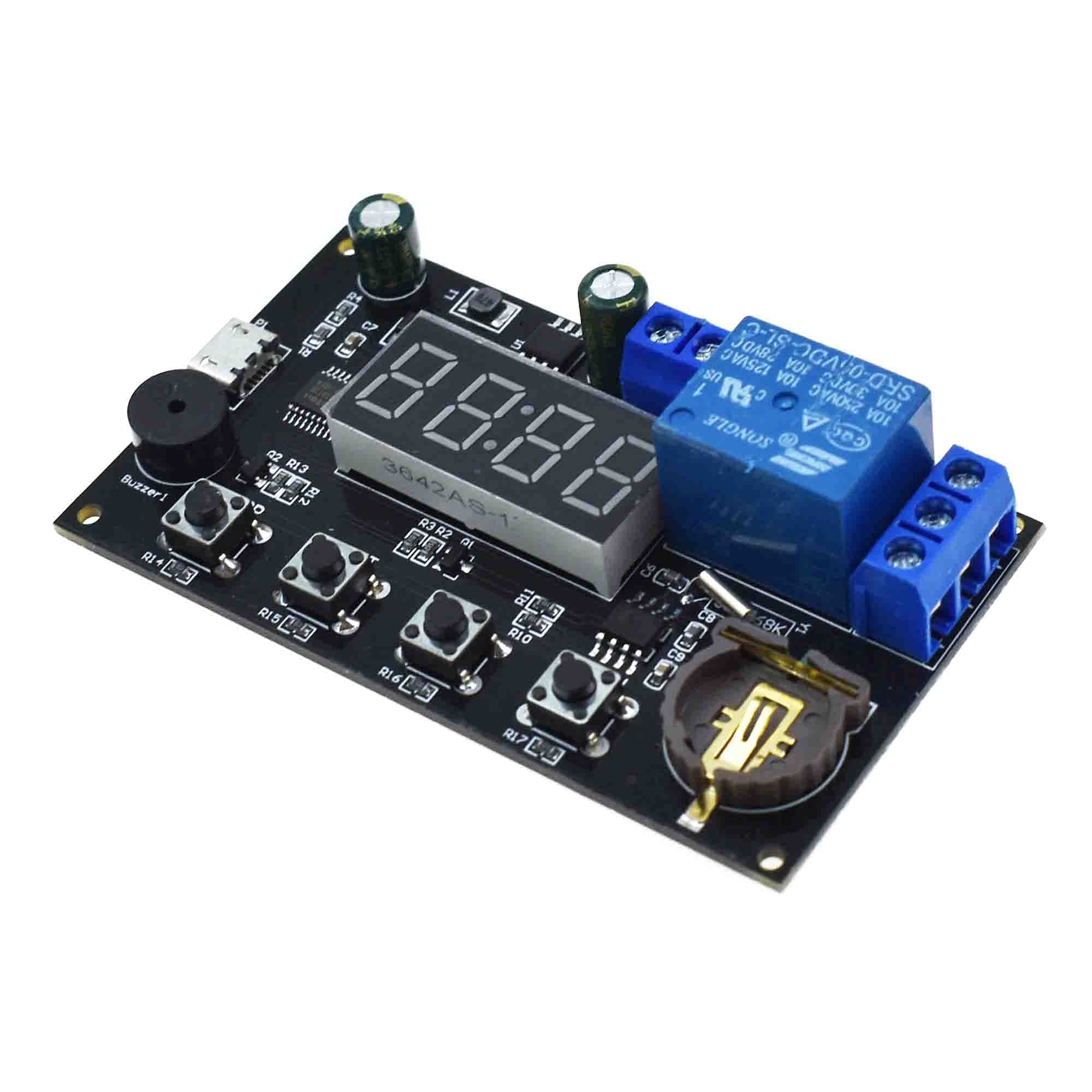 Reland Sun VHM-018 5V Real Time Timing Delay Timer Relay Module Switch Control Clock Synchronization Multiple Mode Control Stable Performance