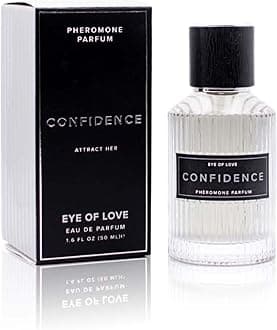 Eye of Love Confidence Pheromone Cologne for Men - Subtle Citrus Musk Perfume with Jasmine Honey & Vanilla - Long Lasting Plant-Based Scent for Daily Use - 50ml/1.6fl oz - Fragrances for Men