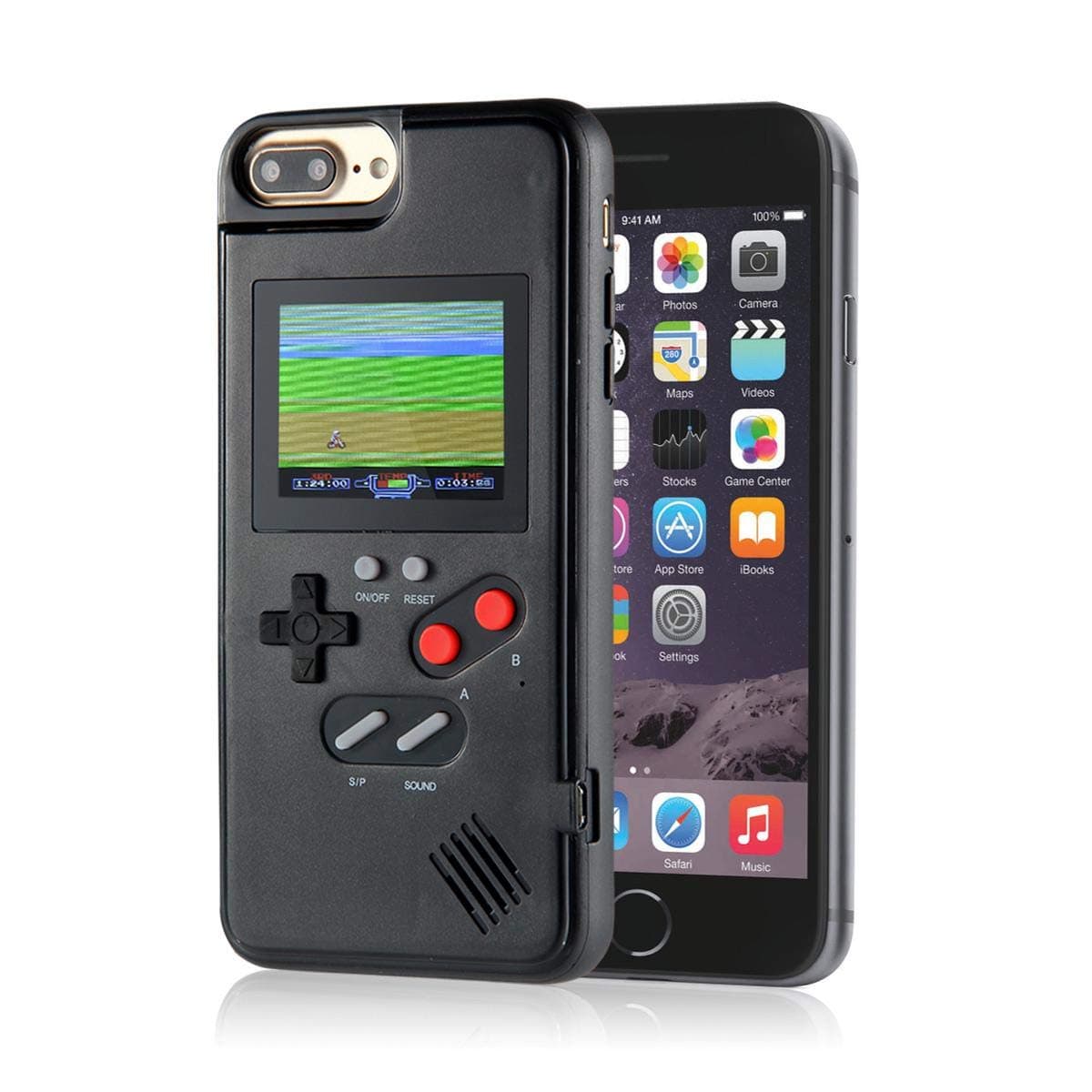 Baiwka Gameboy Case For IPhone,3D Retro Design Handheld For IPhone Case,Video Game Cover Case With 36 Games,Color Screen,Gaming Phone Case Protective Cover For IPhoneX/XS/XR/Xs/6/7/8/6Plus/7Plus/8Plus