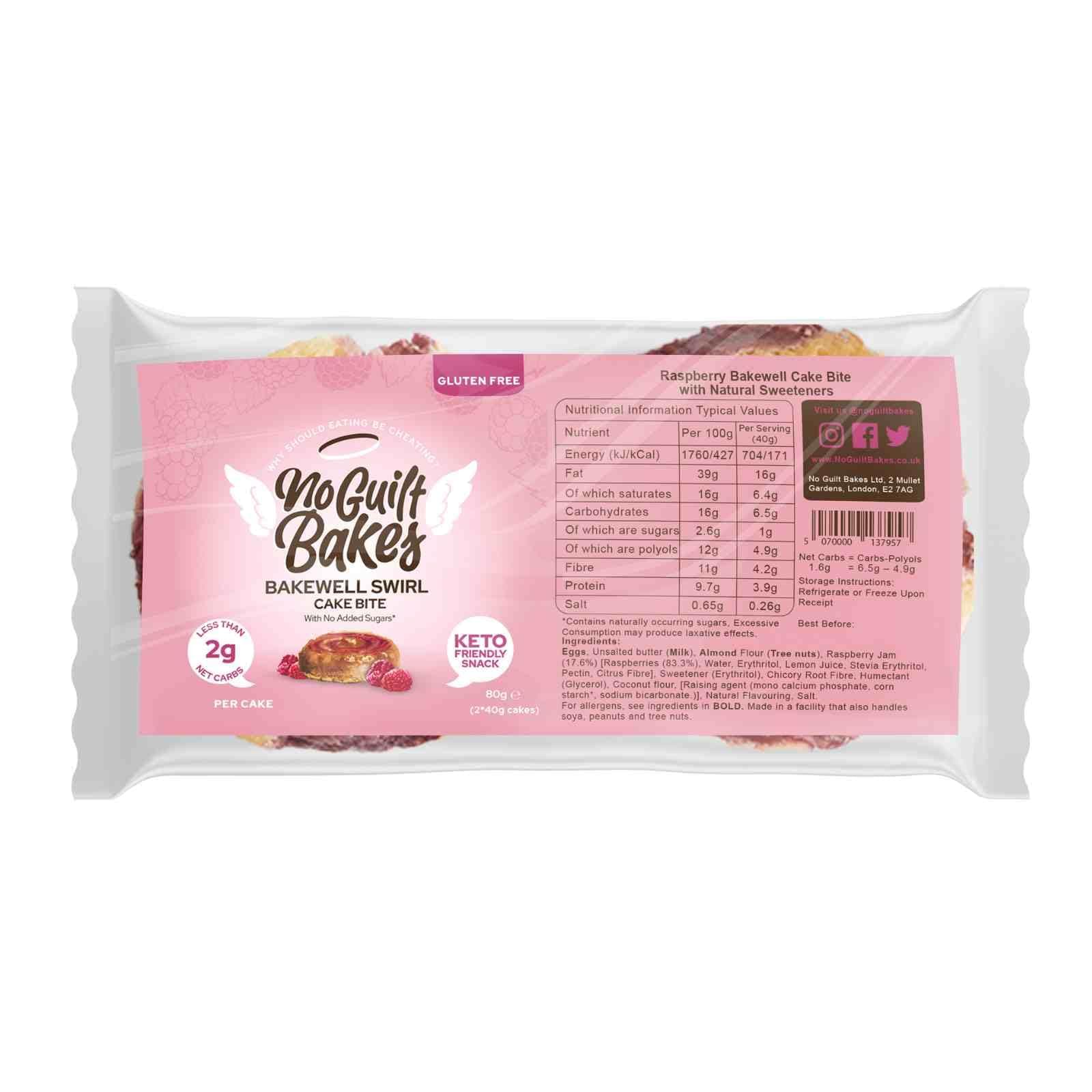– Keto Cake Bites (Raspberry Swirl, 6 Packets) - Dive into Gluten-Free Bliss | Zero Sugar Added | Perfect Diabetic Dessert | Essential Keto Diet Snack