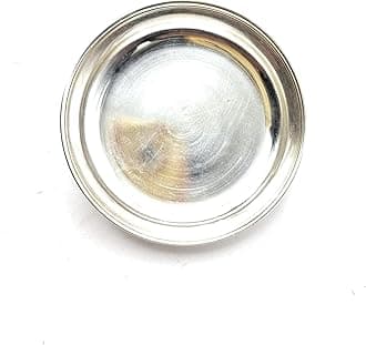Sterling Silver Small Plates Wati/Dish/Katori/for Diwali Puja Dhanteras Mandir - 6 g (1 Pieces) (1)