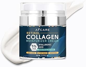 Mens Face Moisturizer Cream Face Moisturizer For Men All-Natural face collagen cream with Hyaluronic Acid for 10-Hour Moisture-Lock and Reduced Fine Lines and Wrinkles (50ml 1.7 oz)