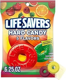 Lifesavers, Hard Candy 5 Flavors Bag, 6.25 oz