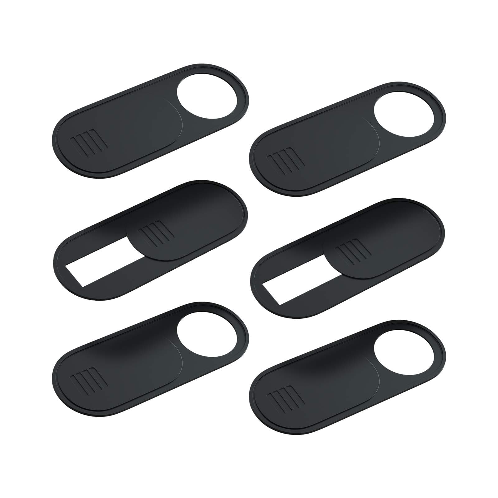 Computer Camera Cover Slide, 0.028 Inch Ultra-Thin Camera Blocker for Protect Your Privacy Security, Camera Cover Accessories Fits MacBook Pro & Air, iPhone iPad iMac (Black - 6 Pack)