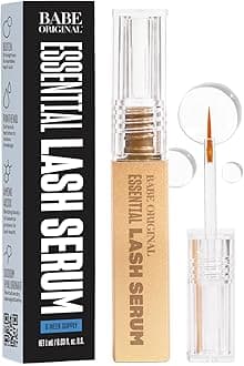 Lash Serum - Fuller & Longer Looking Eyelashes, Lash Enhancing Serum, for Natural Lashes and Lash Extensions, 1mL, Starter Supply