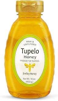Smiley Honey - 100% Tupelo Honey Raw and Unfiltered (16 oz)